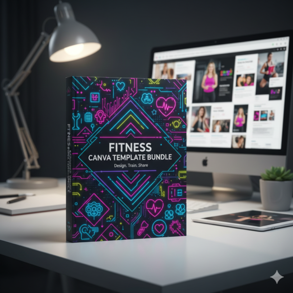 Fitness Canva Template Bundle